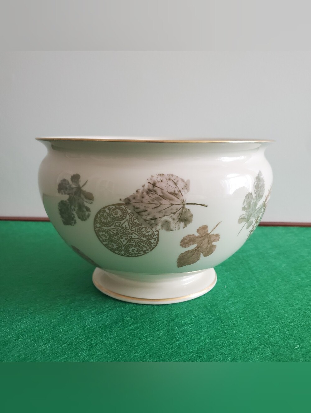 Vintage Lenox Natures Impressions: Burn Leaves Bowl-9" x 6" Made In USA